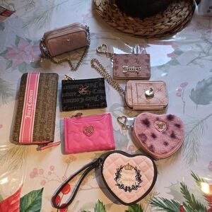 Bundle Of 8 Juicy Couture Wallets/ Pouches